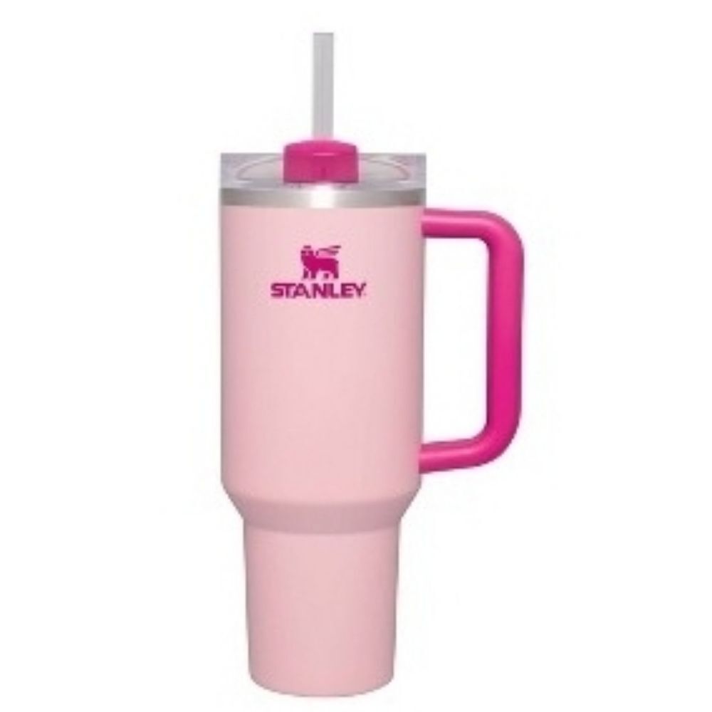 NEW LIMITED EDITION STANLEY DARK LIGHT PINK Flamingo QUENCHER TUMBLER CUP NWT